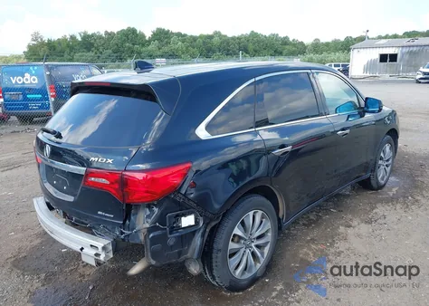 2016 Acura Mdx Technology Entertainment Packages/Technology, Entertainment Acurawatch Plus Packages из США, поврежденный, VIN 5FRYD4H68GB008350